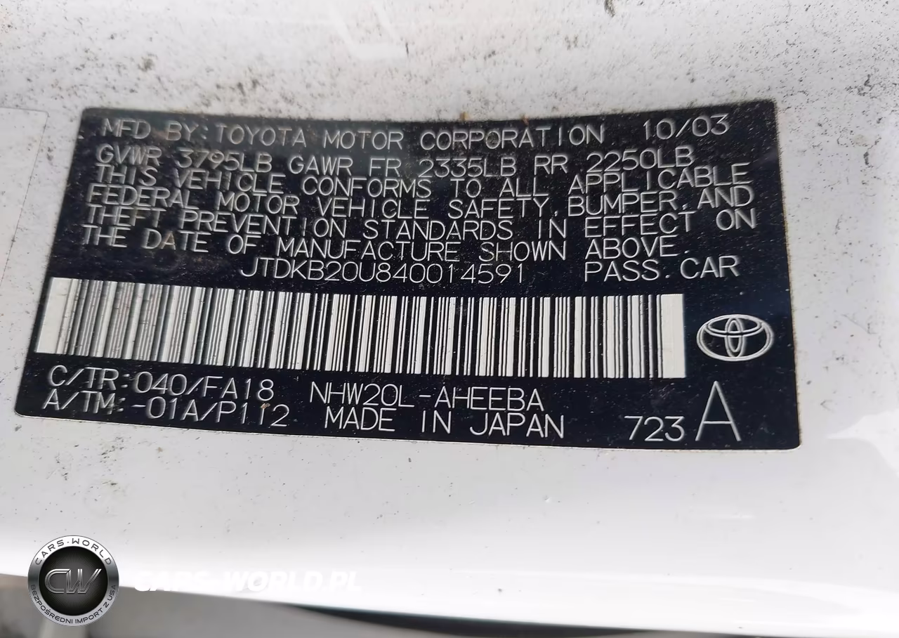 2004 Toyota Prius VIN:JTDKB20U840014591 - 9