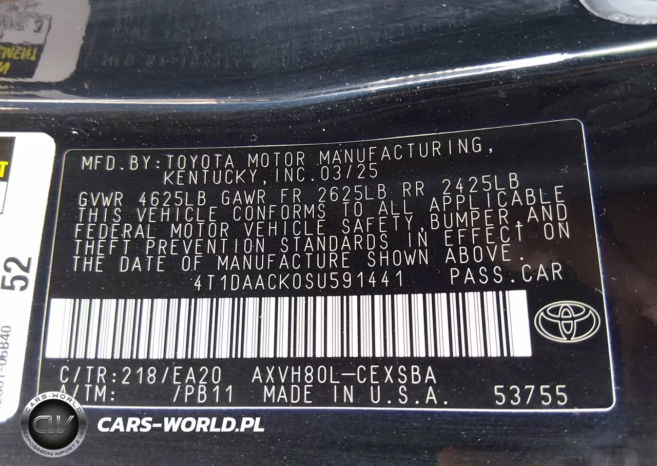 2025 Toyota Camry Se VIN:4T1DAACK0SU591441 - 9