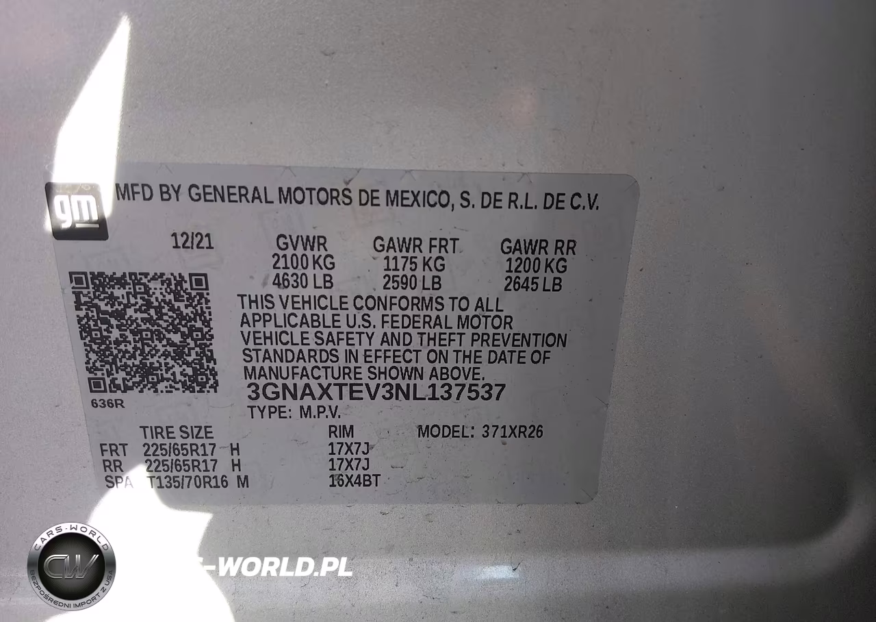 2022 Chevrolet Equinox Awd 2Fl VIN:3GNAXTEV3NL137537 - 9