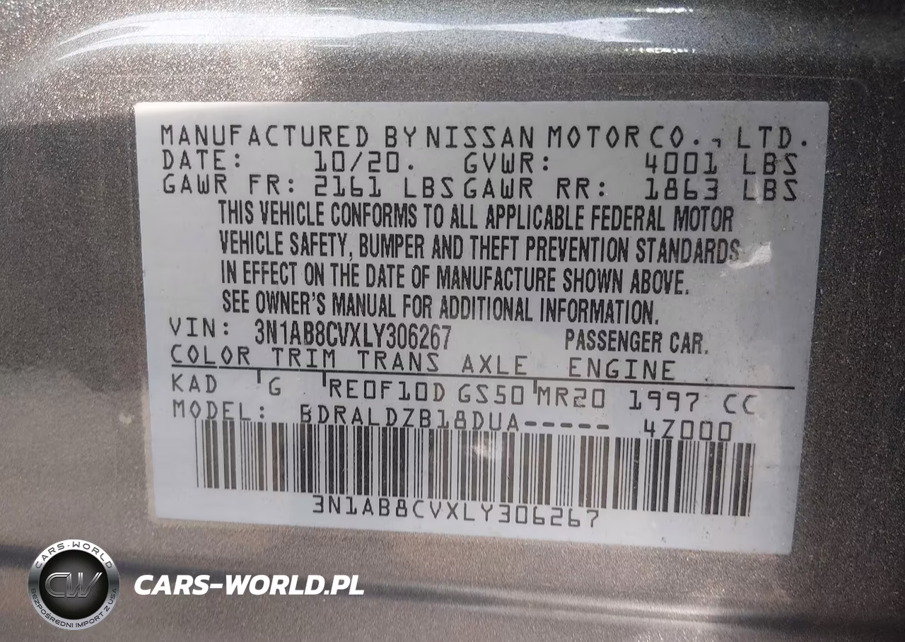 2020 Nissan Sentra Sv Xtronic Cvt VIN:3N1AB8CVXLY306267 - 9
