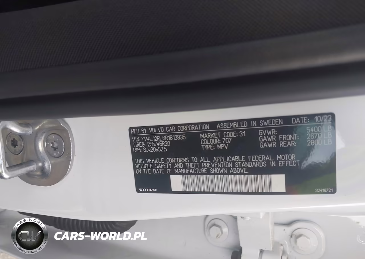 2024 Volvo Xc60 B5 Plus Dark Theme VIN:YV4L12RL6R1813835 - 9