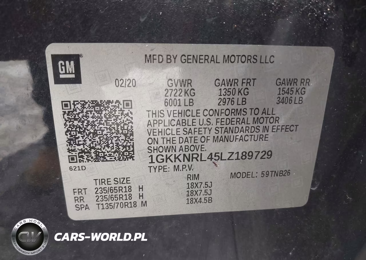 2020 GMC Acadia Fwd Sle VIN:1GKKNRL45LZ189729 - 9