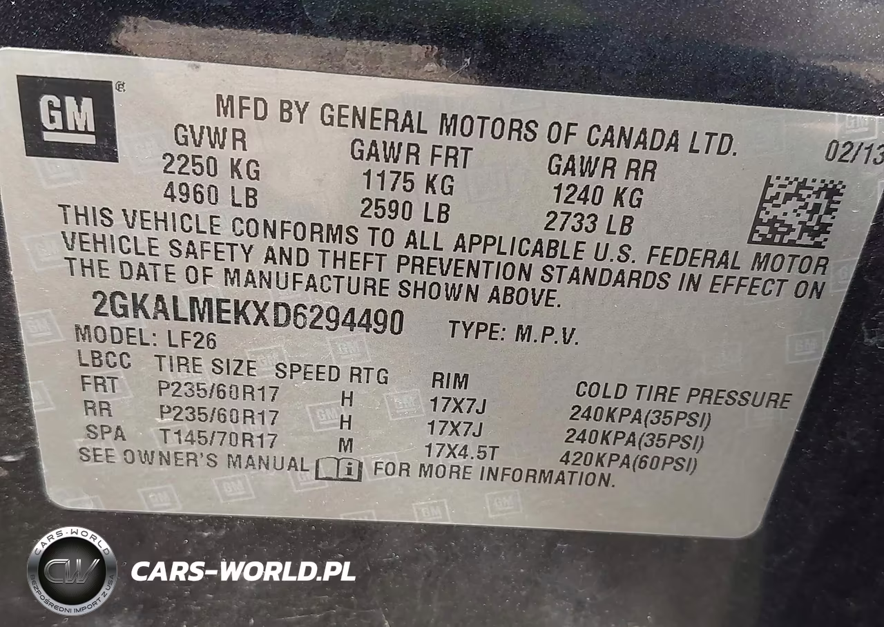 2013 GMC Terrain Sle-1 VIN:2GKALMEKXD6294490 - 9
