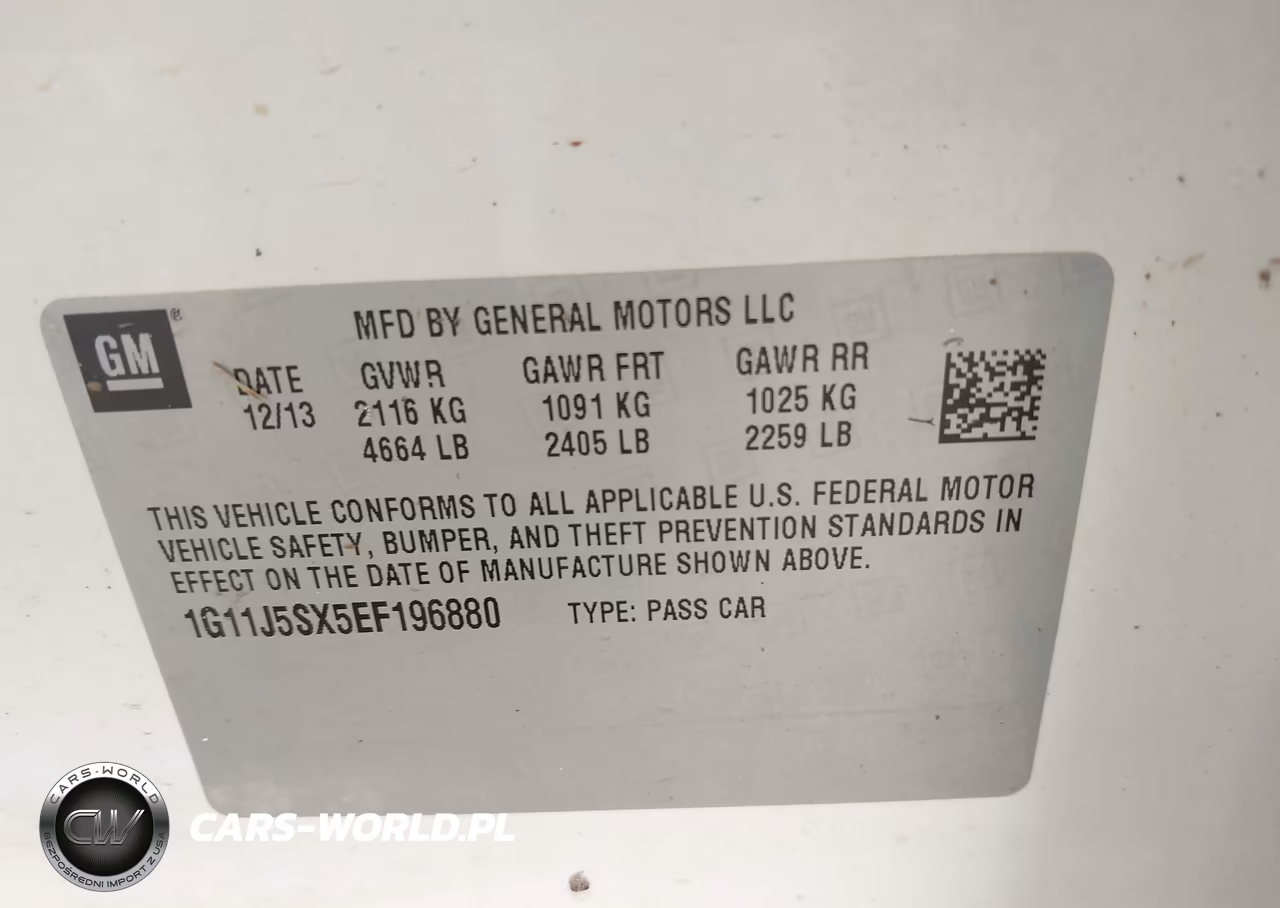 2014 Chevrolet Malibu 2Lz VIN:1G11J5SX5EF196880 - 9