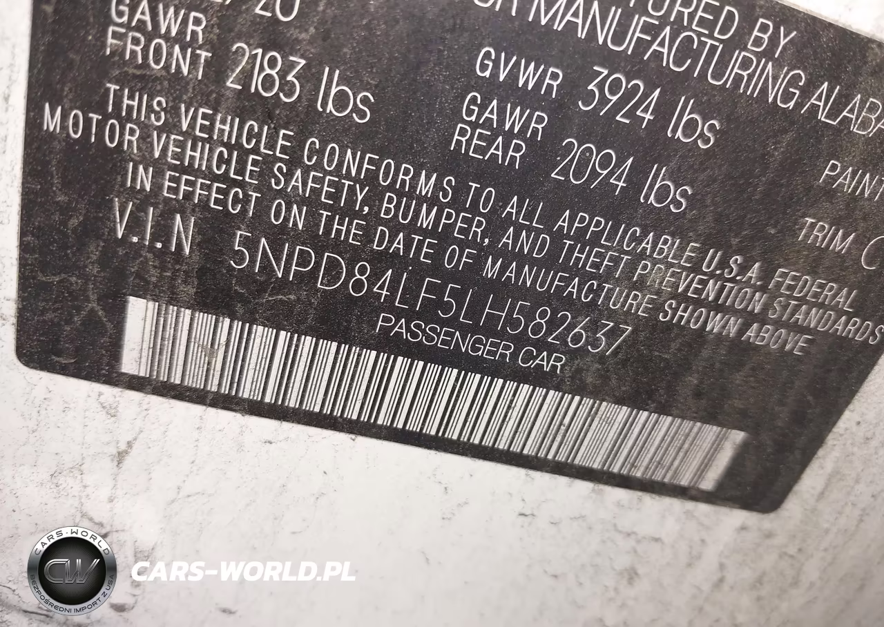 2020 Hyundai Elantra Sel VIN:5NPD84LF5LH582637 - 9