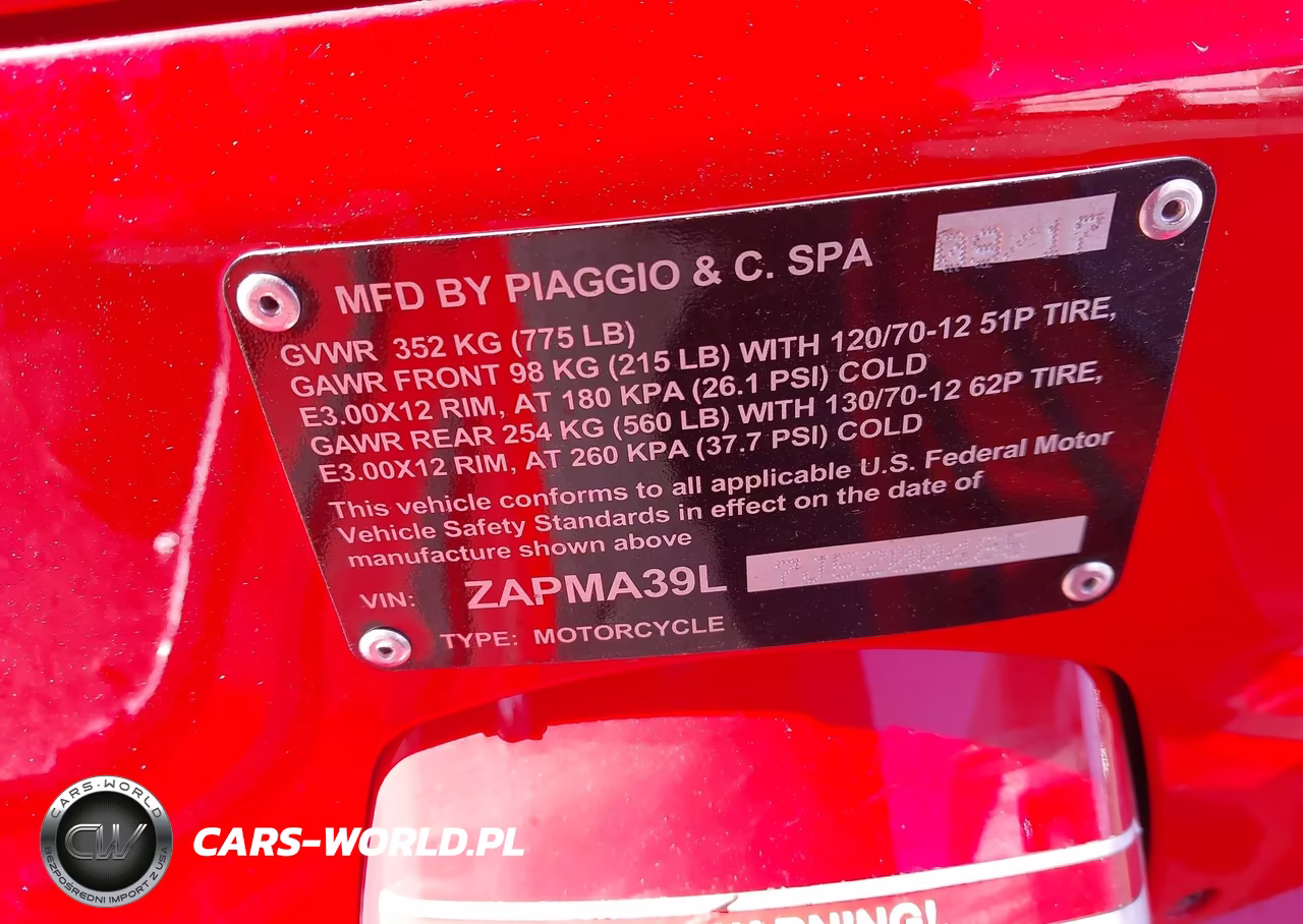 2018 Vespa Gts 300 Super VIN:ZAPMA39L7J5200485 - 10