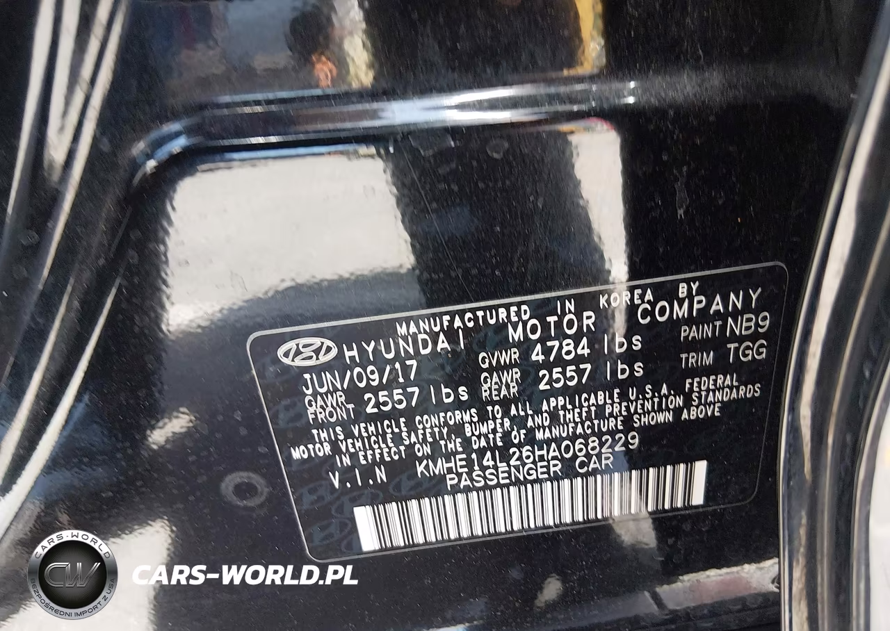 2017 Hyundai Sonata Plug-In Hybrid VIN:KMHE14L26HA068229 - 9