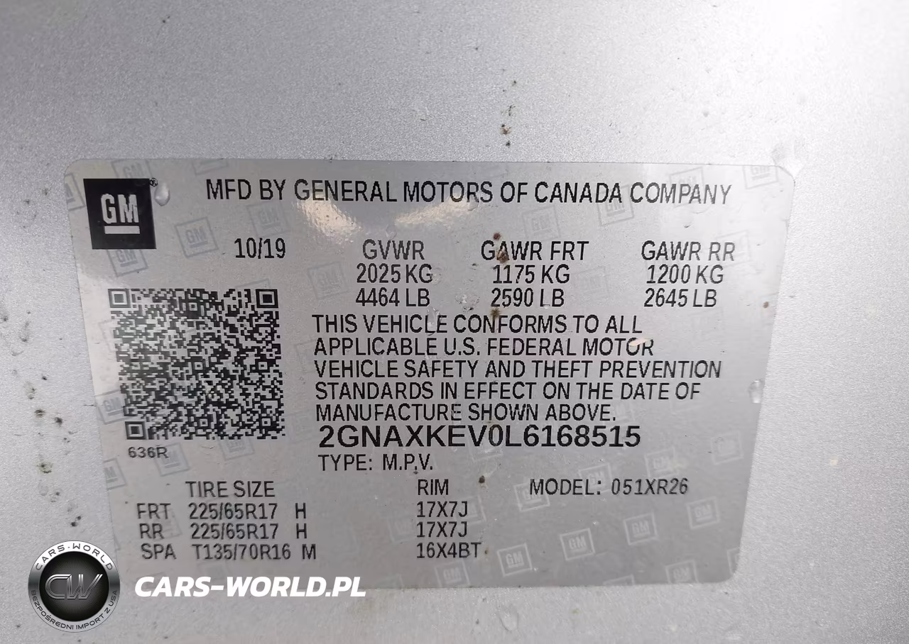 2020 Chevrolet Equinox Fwd Lt 1.5L Turbo VIN:2GNAXKEV0L6168515 - 9