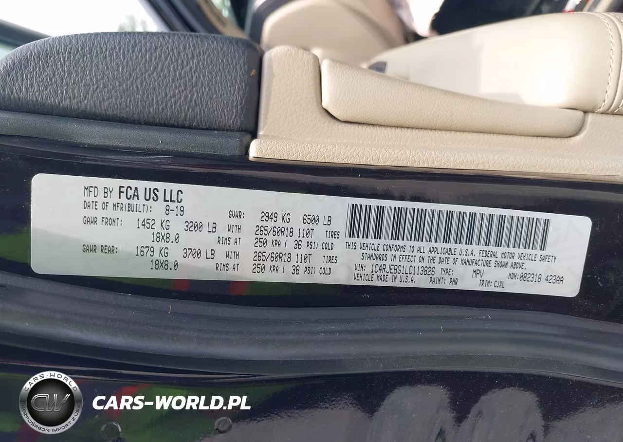 2020 Jeep Grand Cherokee Limited 4X2 VIN:1C4RJEBG1LC113826 - 9