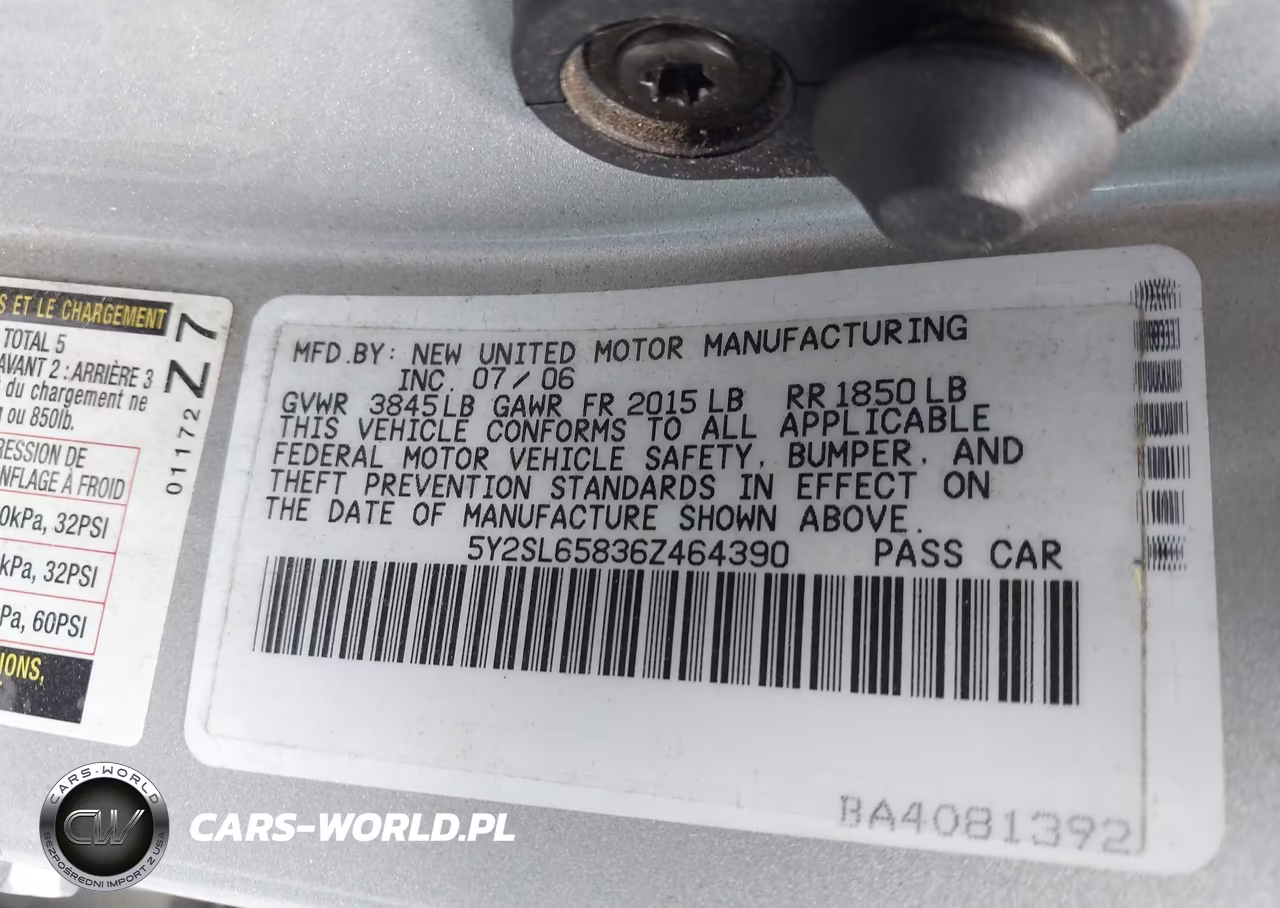 2006 Pontiac Vibe VIN:5Y2SL65836Z464390 - 9