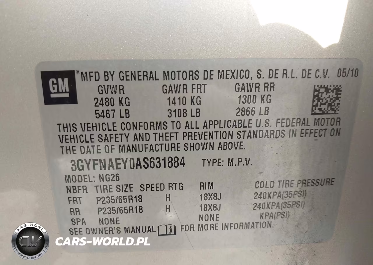 2010 Cadillac Srx Luxury Collection VIN:3GYFNAEY0AS631884 - 9