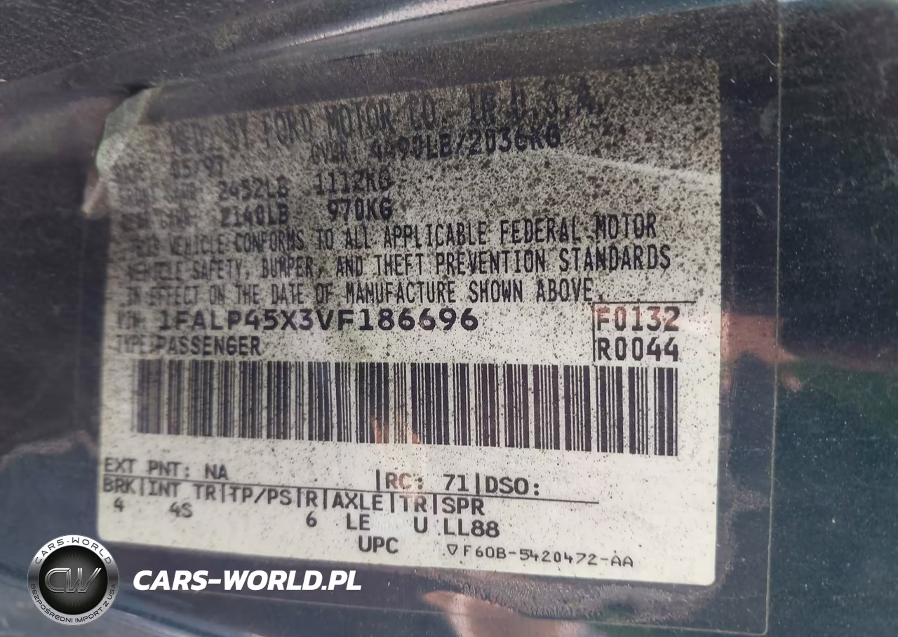 1997 Ford Mustang Gt VIN:1FALP45X3VF186696 - 9