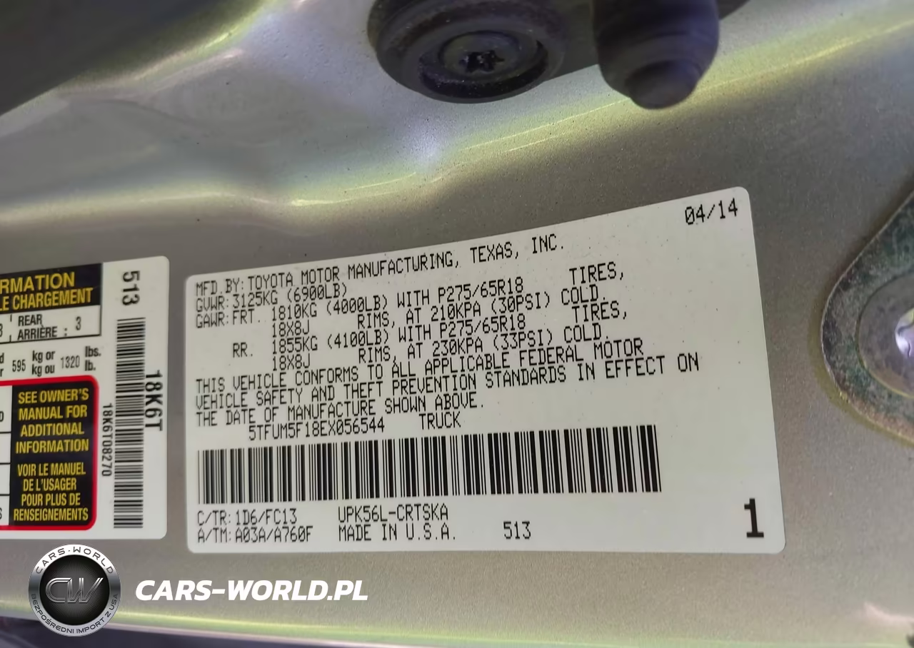 2014 Toyota Tundra Sr5 4.6L V8 VIN:5TFUM5F18EX056544 - 9