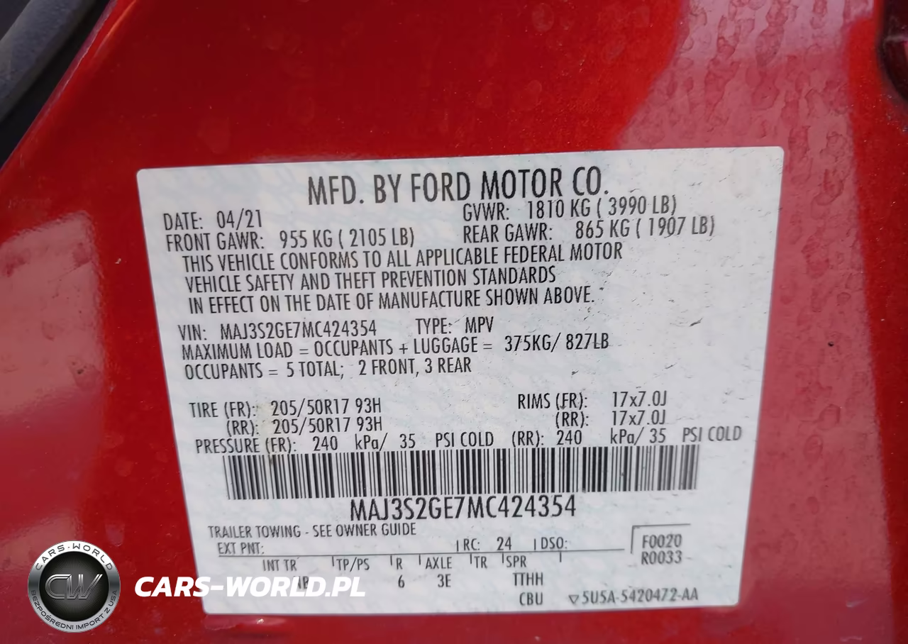 2021 Ford Ecosport Se VIN:MAJ3S2GE7MC424354 - 9