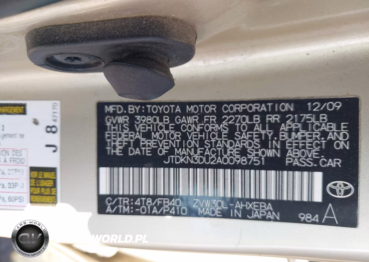 2010 Toyota Prius Ii VIN:JTDKN3DU2A0098751 - 9