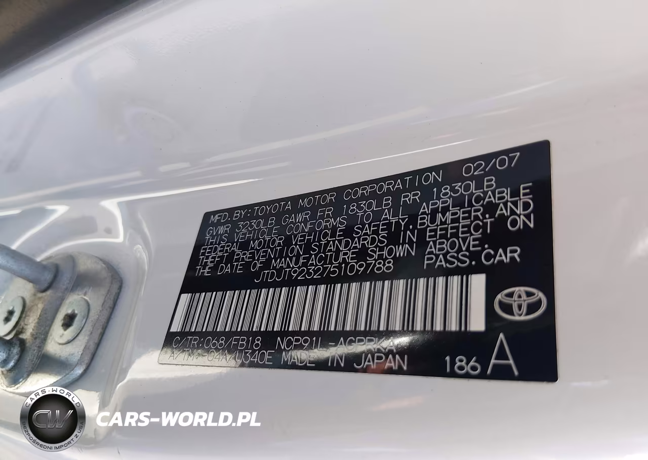 2007 Toyota Yaris VIN:JTDJT923275109788 - 9