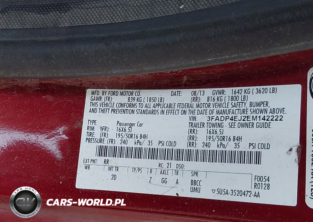 2014 Ford Fiesta Se VIN:3FADP4EJ2EM142222 - 9