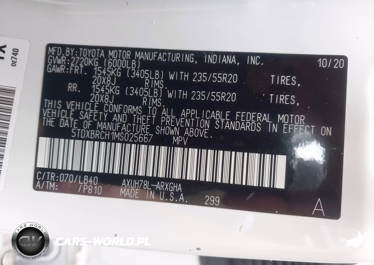 2021 Toyota Highlander Hybrid Limited VIN:5TDXBRCH1MS025667 - 9