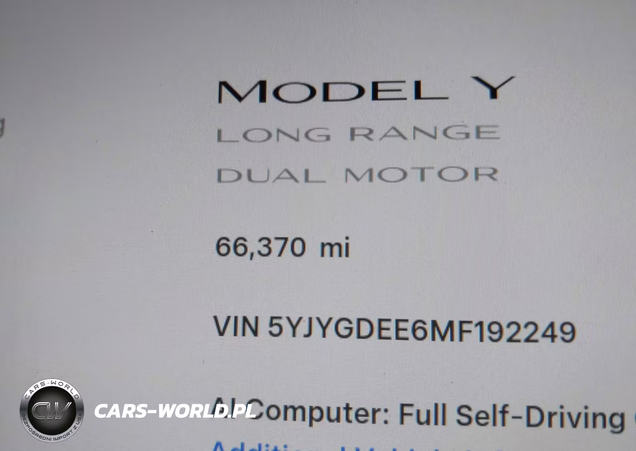 2021 Tesla Model Y Long Range Dual Motor All-Wheel Drive VIN:5YJYGDEE6MF192249 - 14