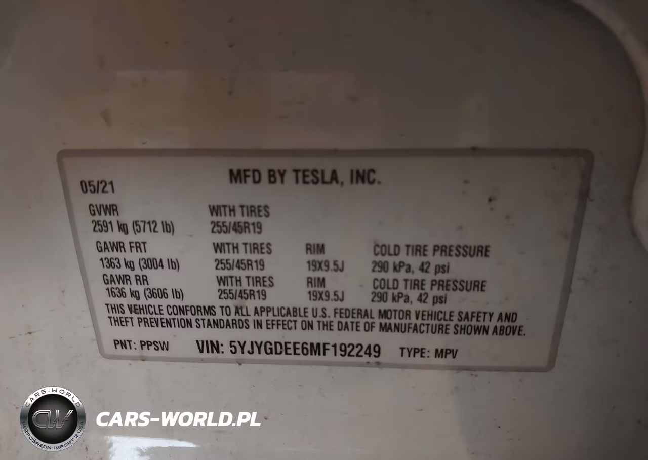 2021 Tesla Model Y Long Range Dual Motor All-Wheel Drive VIN:5YJYGDEE6MF192249 - 9