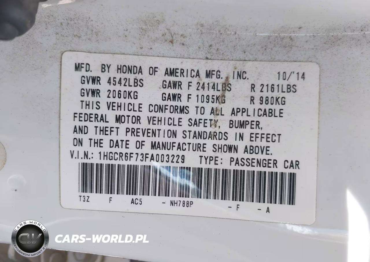 2015 Honda Accord Hybrid Touring VIN:1HGCR6F73FA003229 - 9