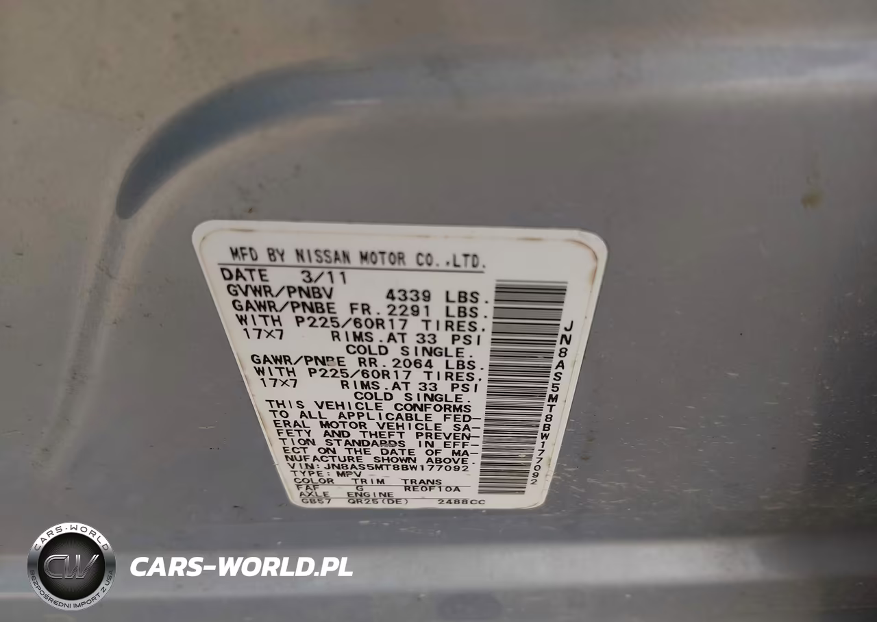 2011 Nissan Rogue Sv VIN:JN8AS5MT8BW177092 - 9