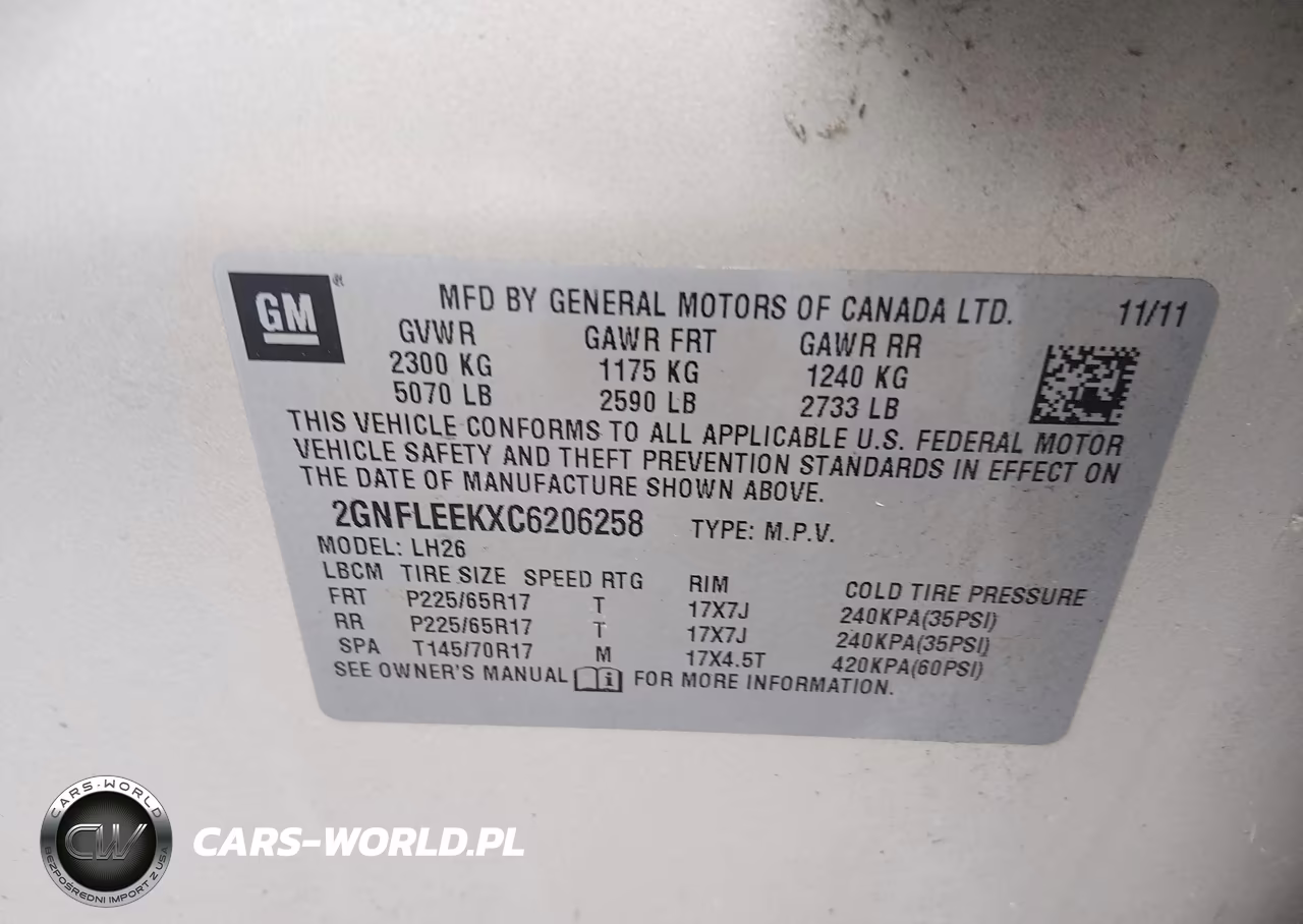 2012 Chevrolet Equinox Lt W-1Lt VIN:2GNFLEEKXC6206258 - 9