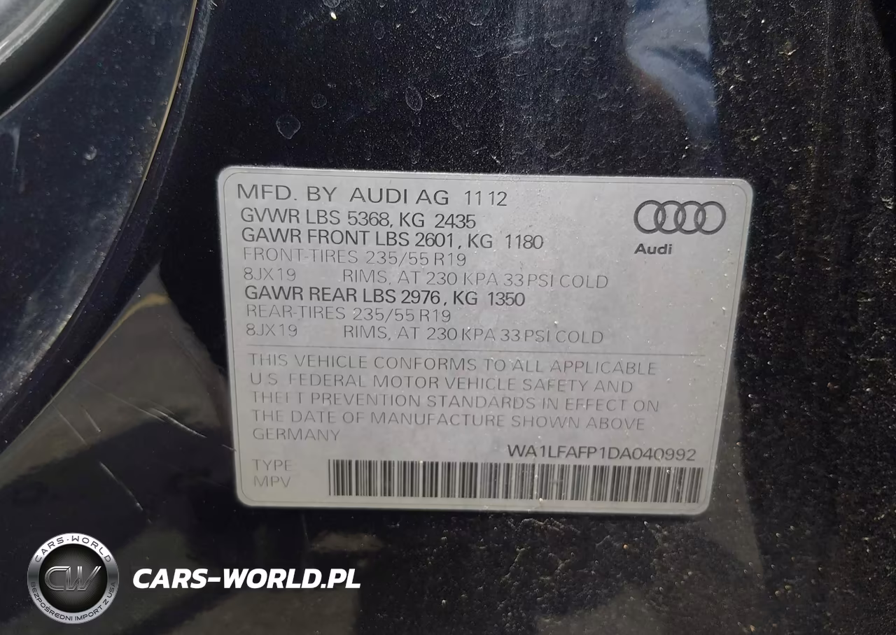 2013 Audi Q5 2.0T Premium VIN:WA1LFAFP1DA040992 - 9
