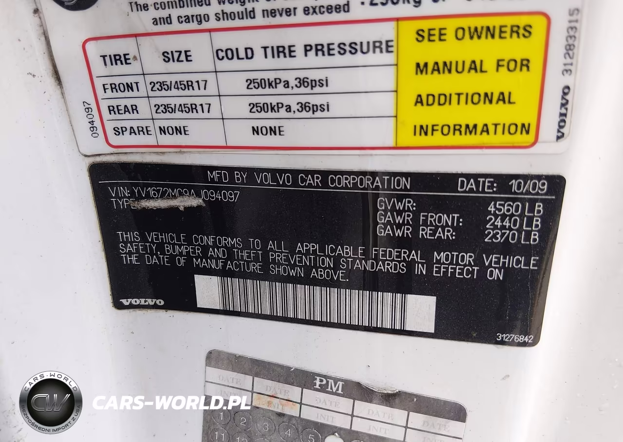 2010 Volvo C70 T5 VIN:YV1672MC9AJ094097 - 9