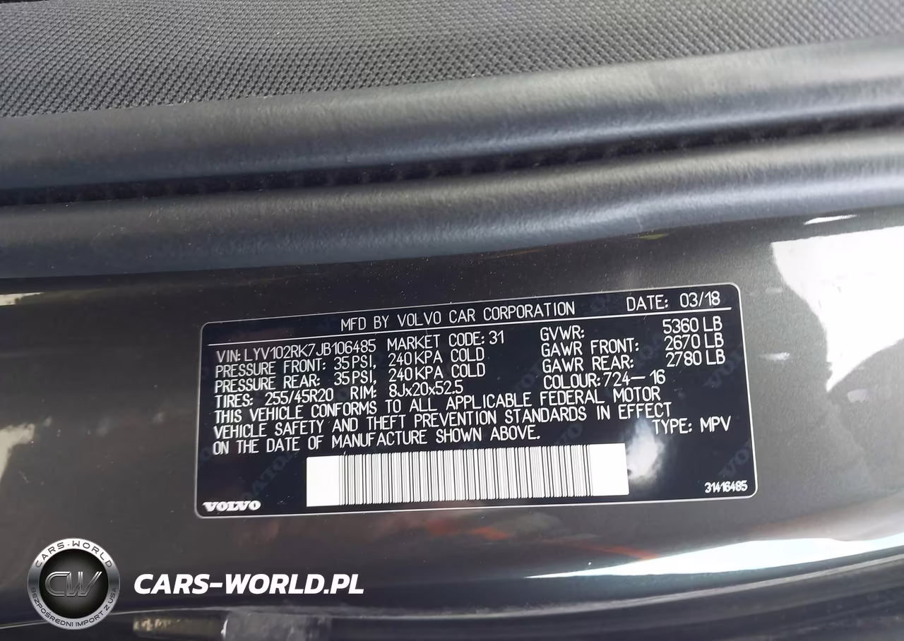 2018 Volvo Xc60 T5 Momentum VIN:LYV102RK7JB106485 - 9
