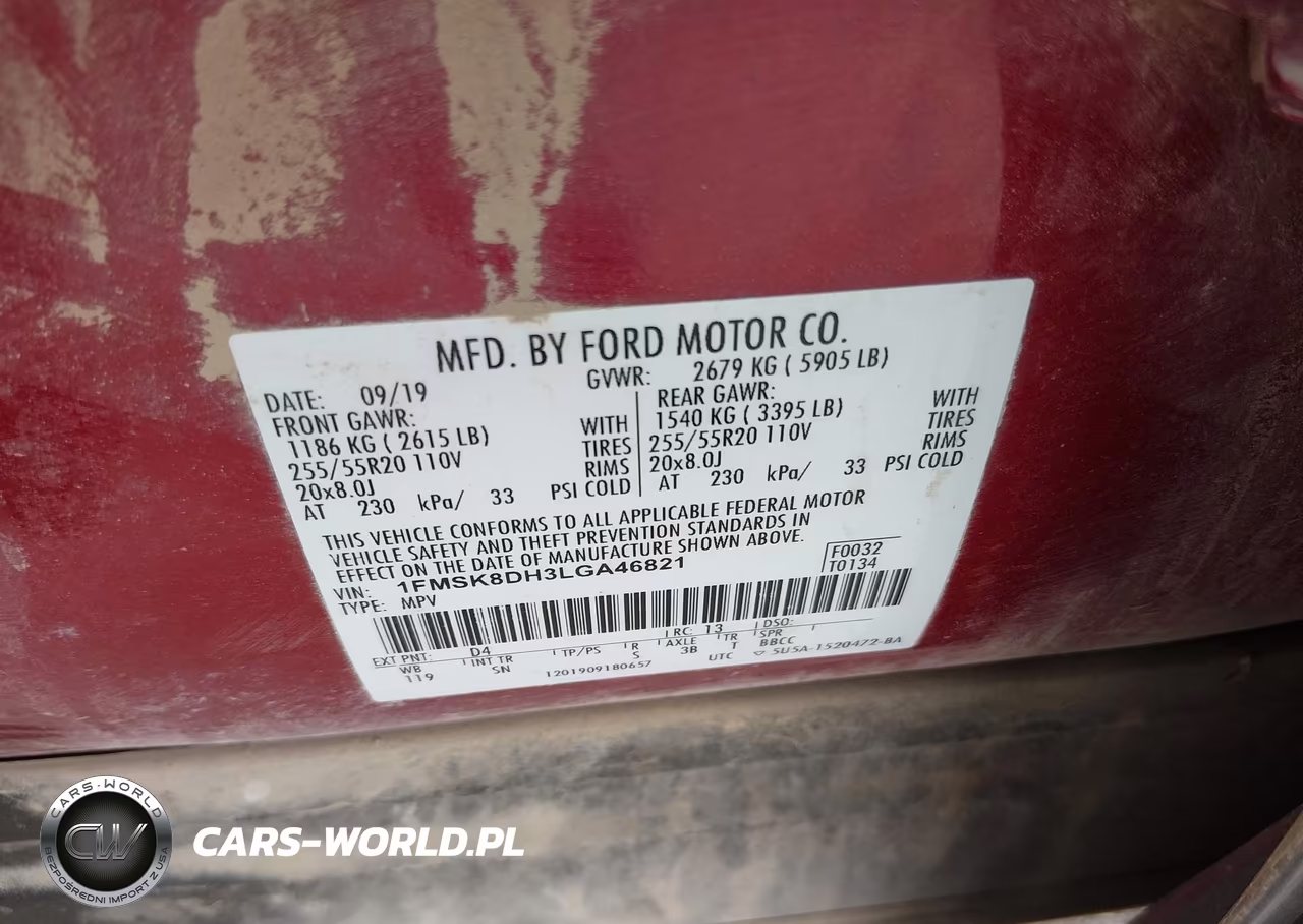 2020 Ford Explorer Xlt VIN:1FMSK8DH3LGA46821 - 9