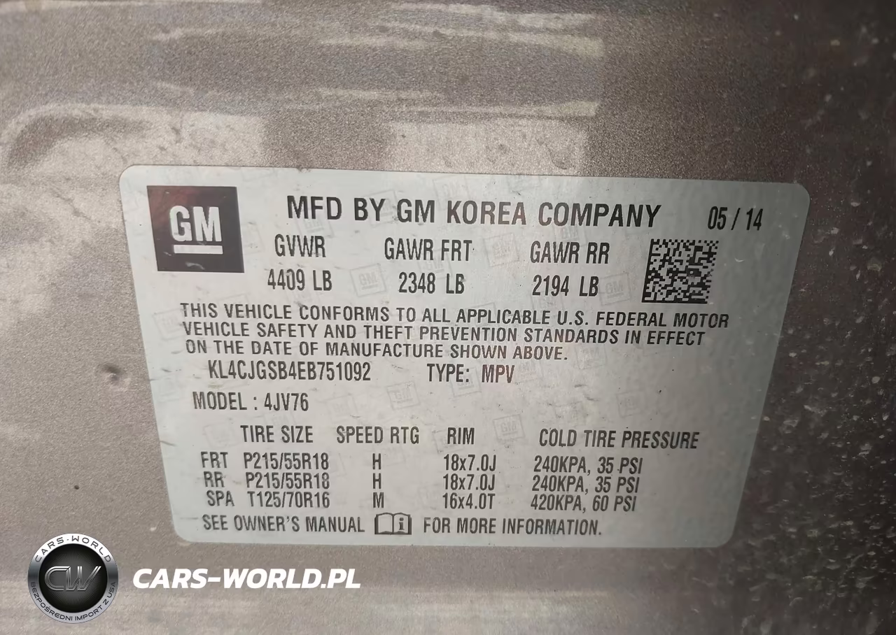 2014 Buick Encore Leather VIN:KL4CJGSB4EB751092 - 9