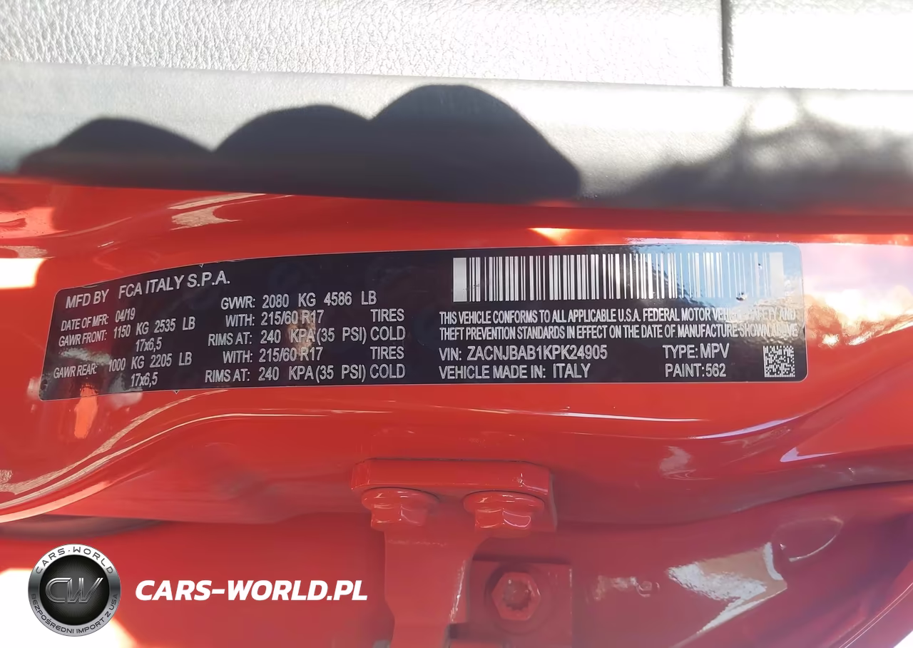 2019 Jeep Renegade Upland 4X4 VIN:ZACNJBAB1KPK24905 - 9