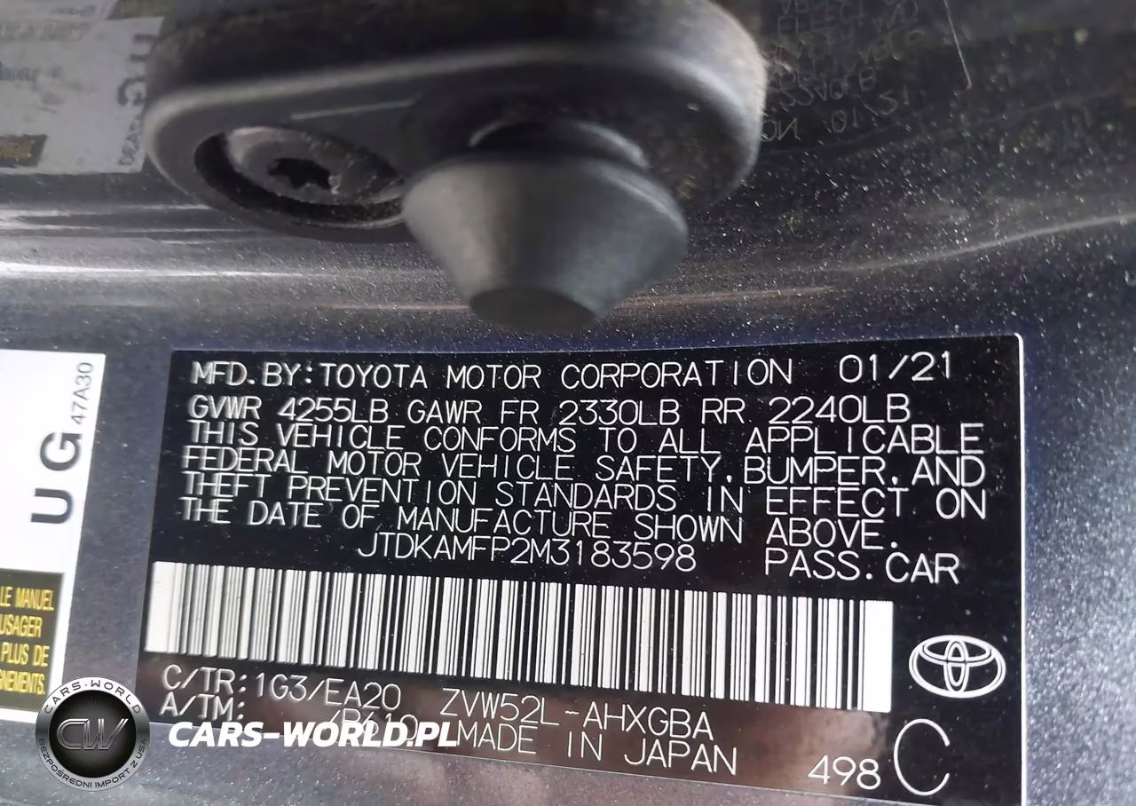 2021 Toyota Prius Prime Limited VIN:JTDKAMFP2M3183598 - 9