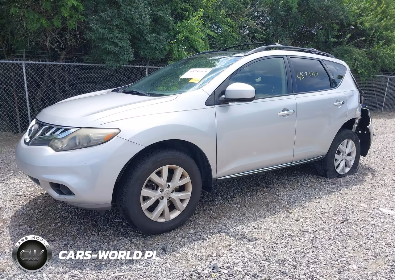 2014 Nissan Murano Sl VIN:JN8AZ1MW2EW533233 - 2