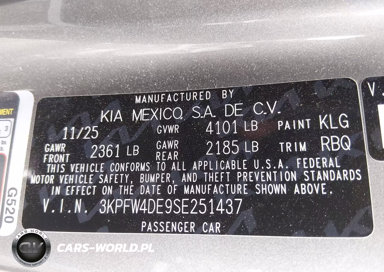 2025 Kia K4 Gt-Line VIN:3KPFW4DE9SE251437 - 9