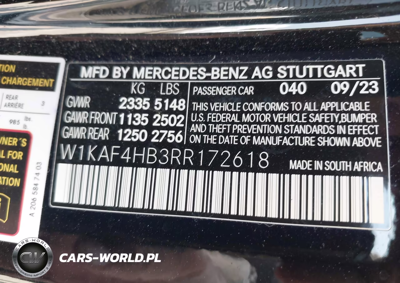 2024 Mercedes-Benz C 300 VIN:W1KAF4HB3RR172618 - 9