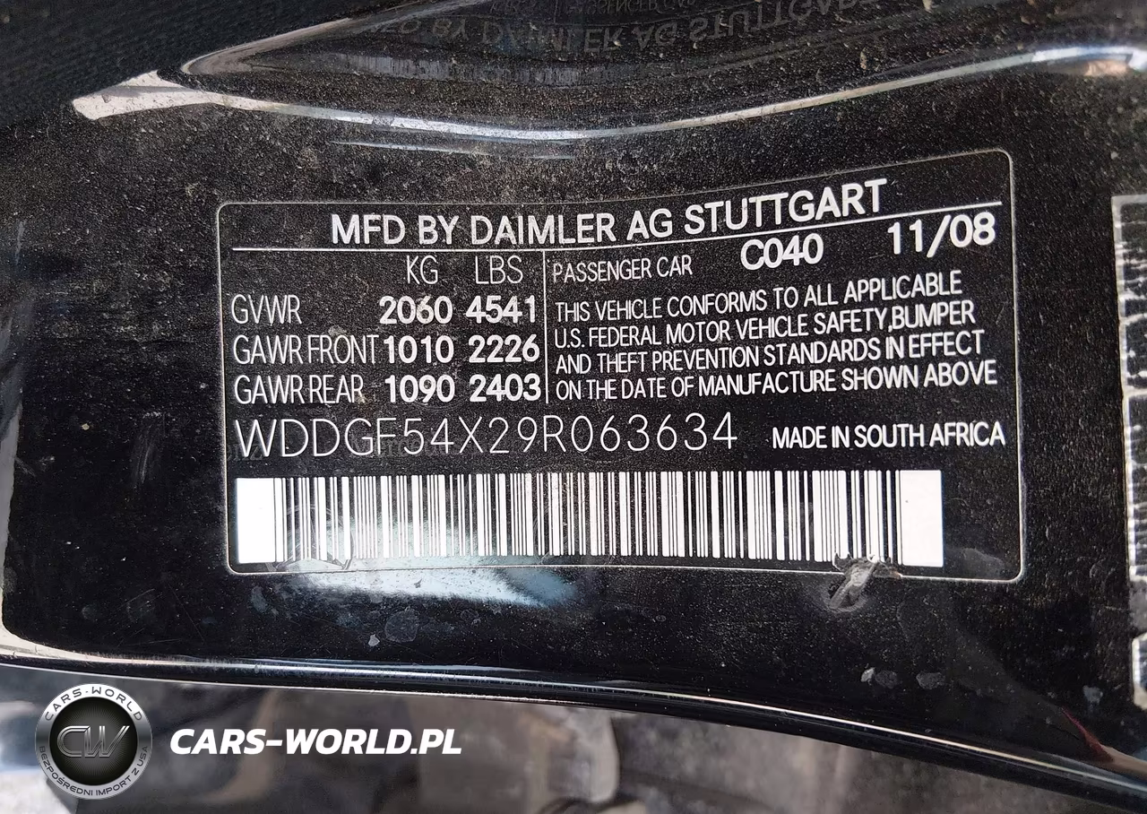 2009 Mercedes-Benz C 300 Sport VIN:WDDGF54X29R063634 - 9