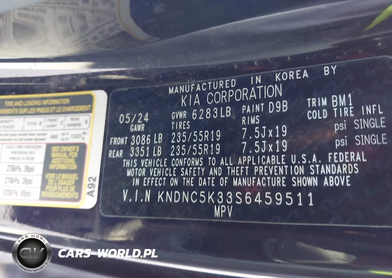 2025 Kia Carnival Mpv Ex VIN:KNDNC5K33S6459511 - 9