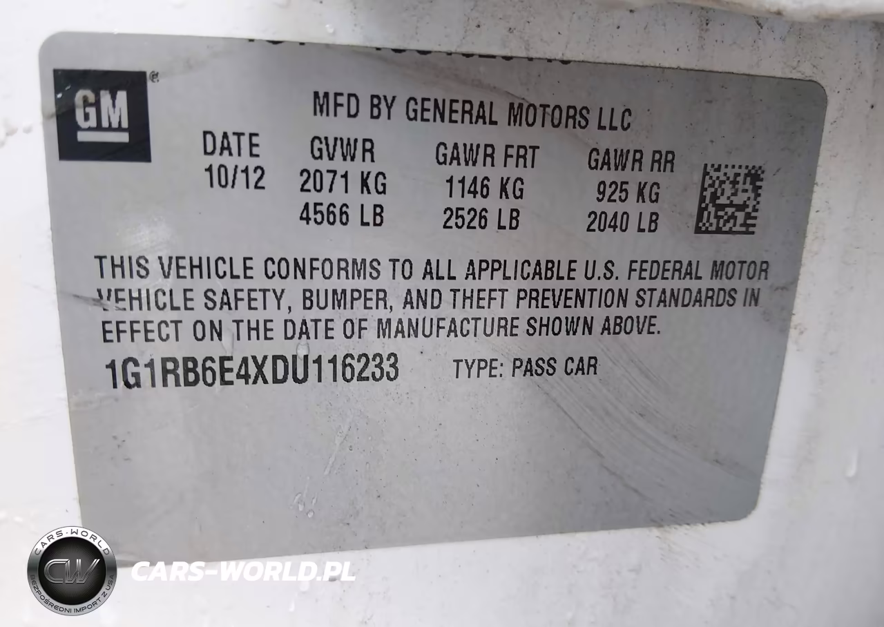 2013 Chevrolet Volt VIN:1G1RB6E4XDU116233 - 9
