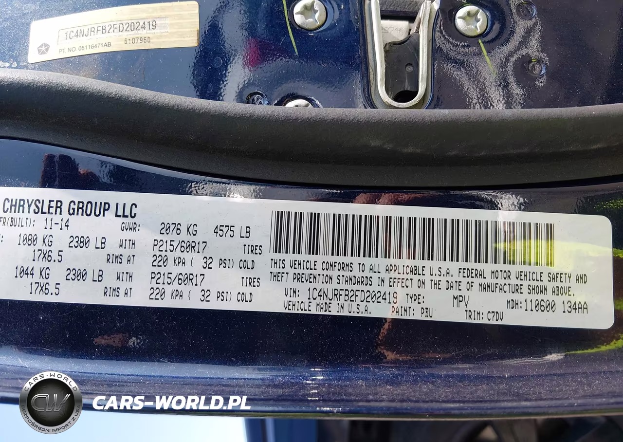 2015 Jeep Patriot Latitude VIN:1C4NJRFB2FD202419 - 9