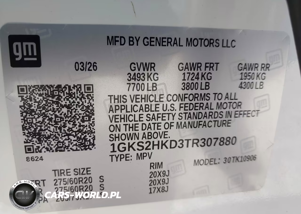 2026 GMC Yukon Xl 4Wd At4 VIN:1GKS2HKD3TR307880 - 9