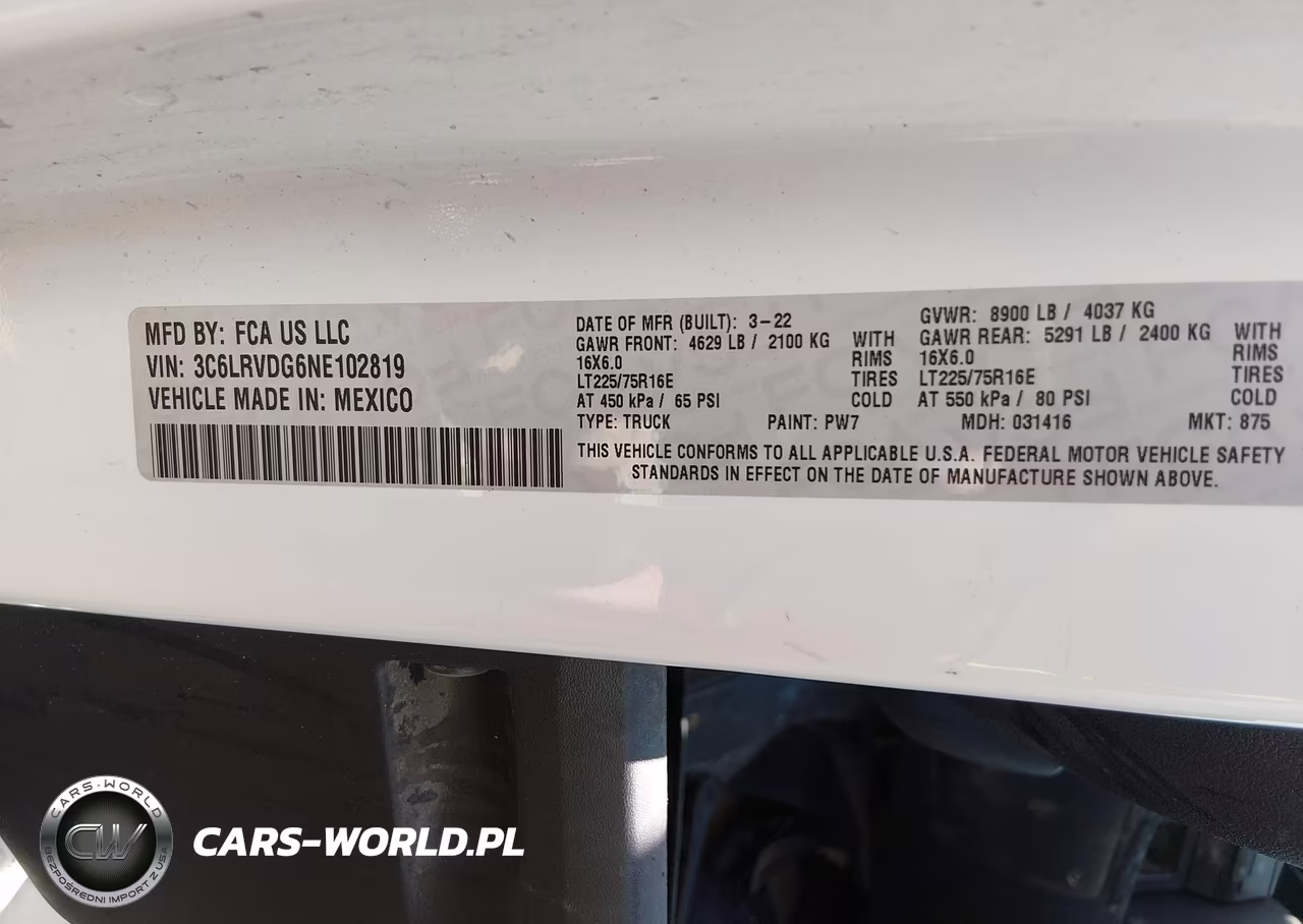 2022 Ram Promaster 2500 VIN:3C6LRVDG6NE102819 - 9