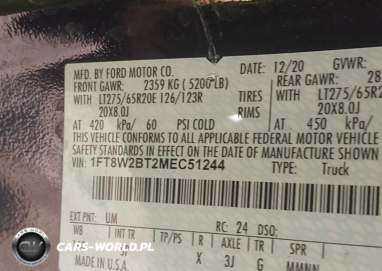 2021 Ford F-250 King Ranch VIN:1FT8W2BT2MEC51244 - 8