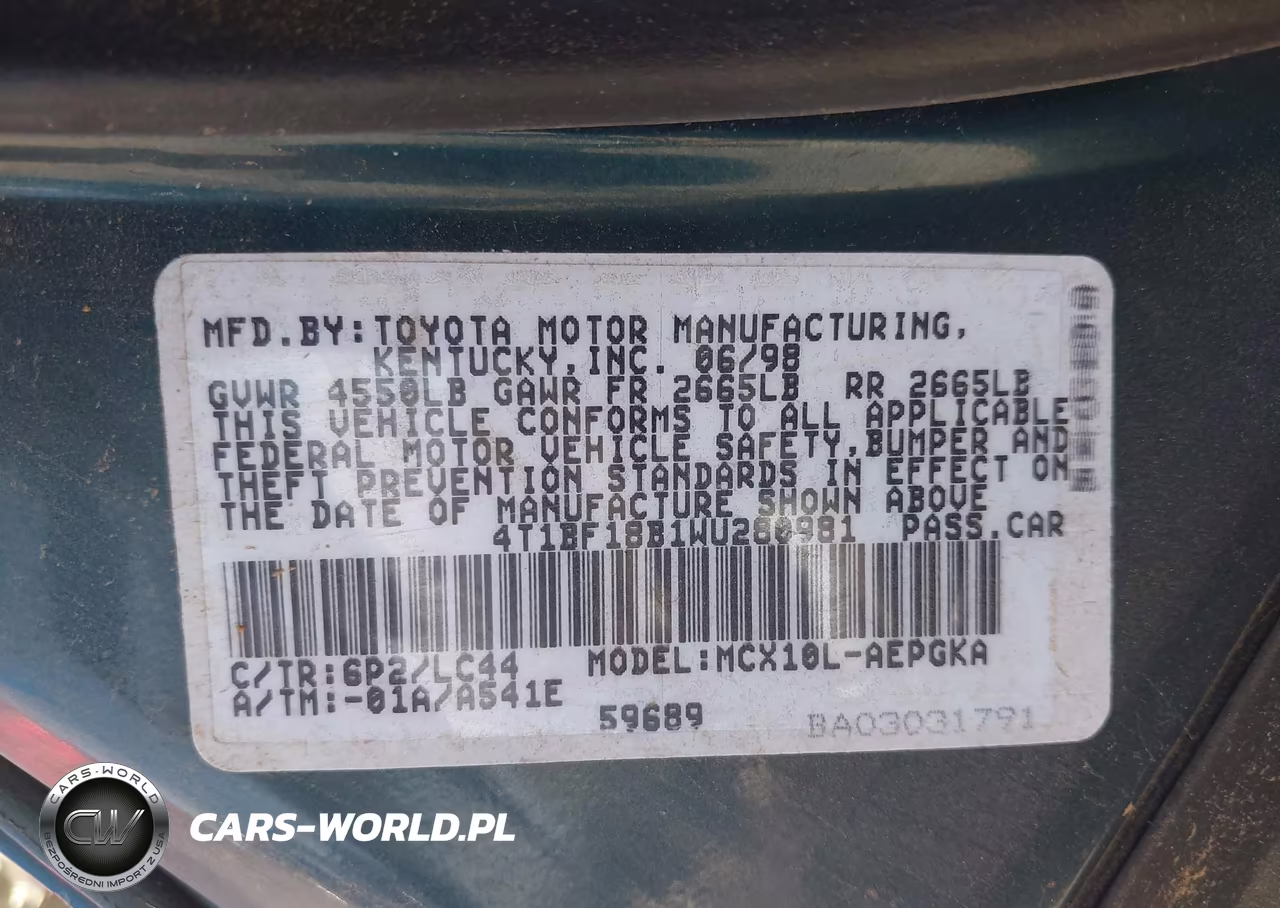 1998 Toyota Avalon Xls VIN:4T1BF18B1WU280981 - 9