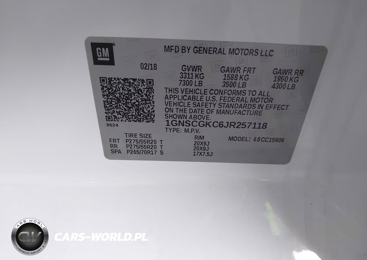 2018 Chevrolet Suburban Ls VIN:1GNSCGKC6JR257118 - 9