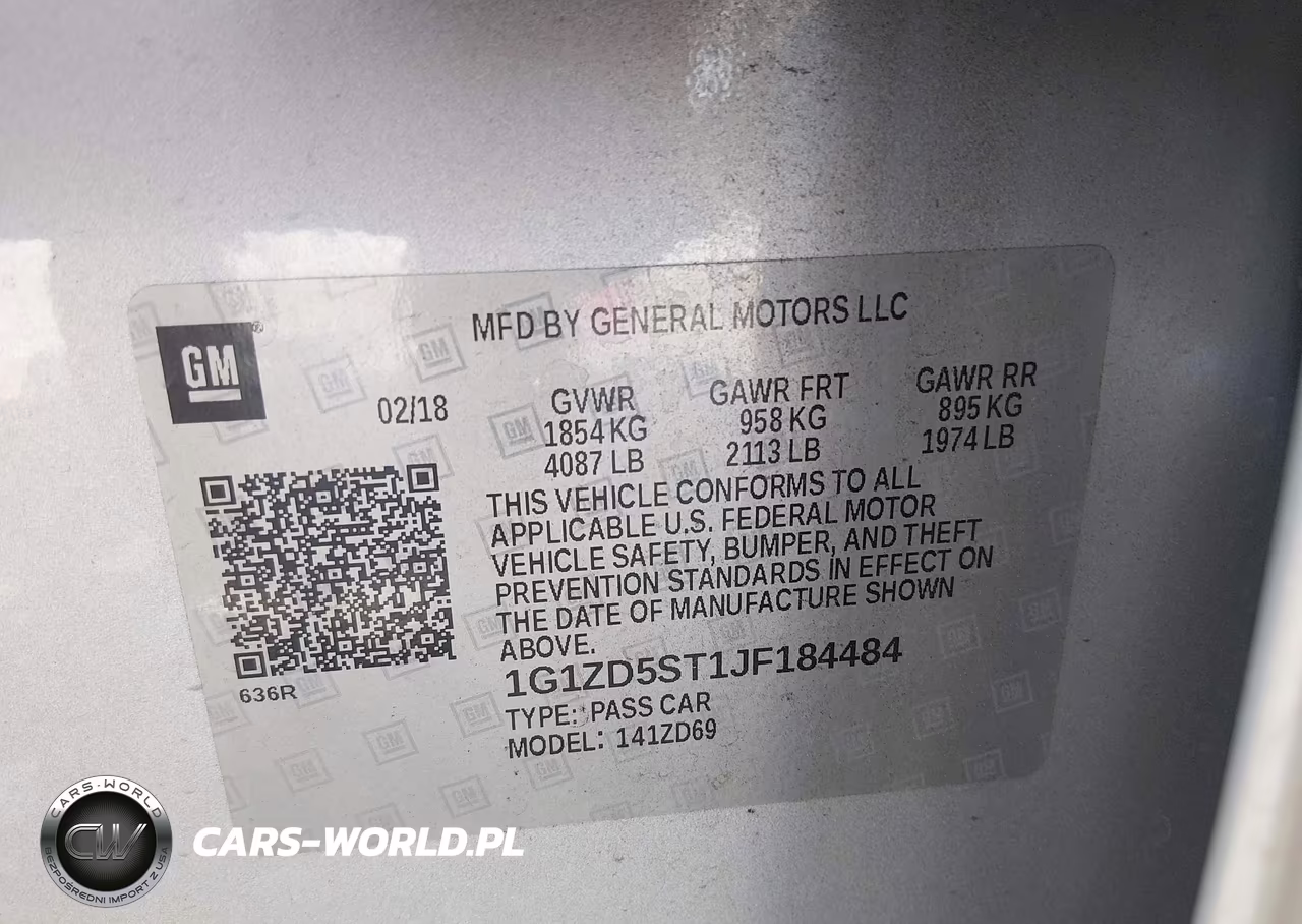 2018 Chevrolet Malibu Lt VIN:1G1ZD5ST1JF184484 - 9