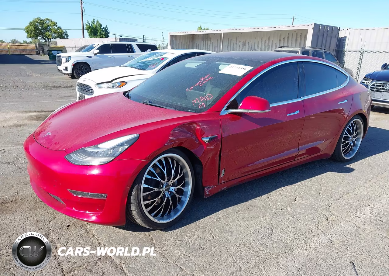 2018 Tesla Model 3 Long Range-Mid Range VIN:5YJ3E1EA4JF047041 - 2