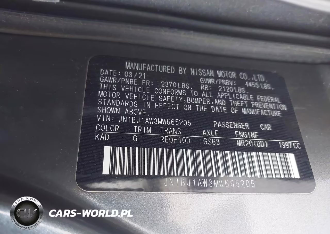 2021 Nissan Rogue Sport S Awd Xtronic Cvt VIN:JN1BJ1AW3MW665205 - 9