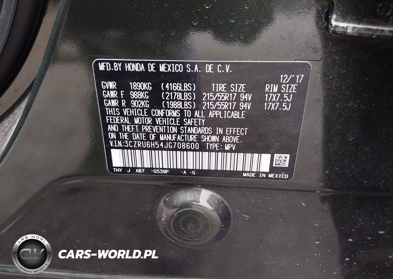 2018 Honda Hr-V Ex VIN:3CZRU6H54JG708600 - 9